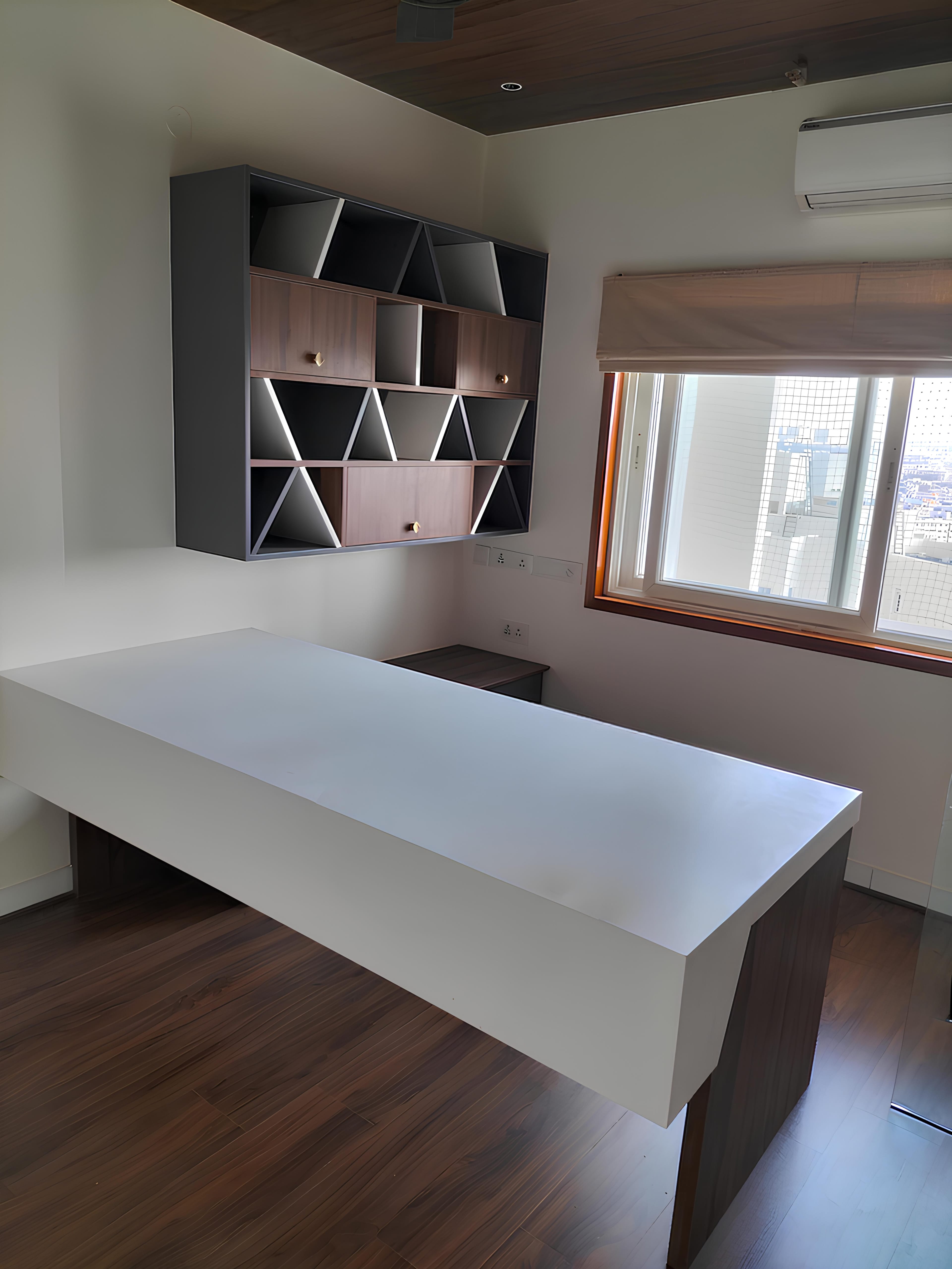 Desk and study area