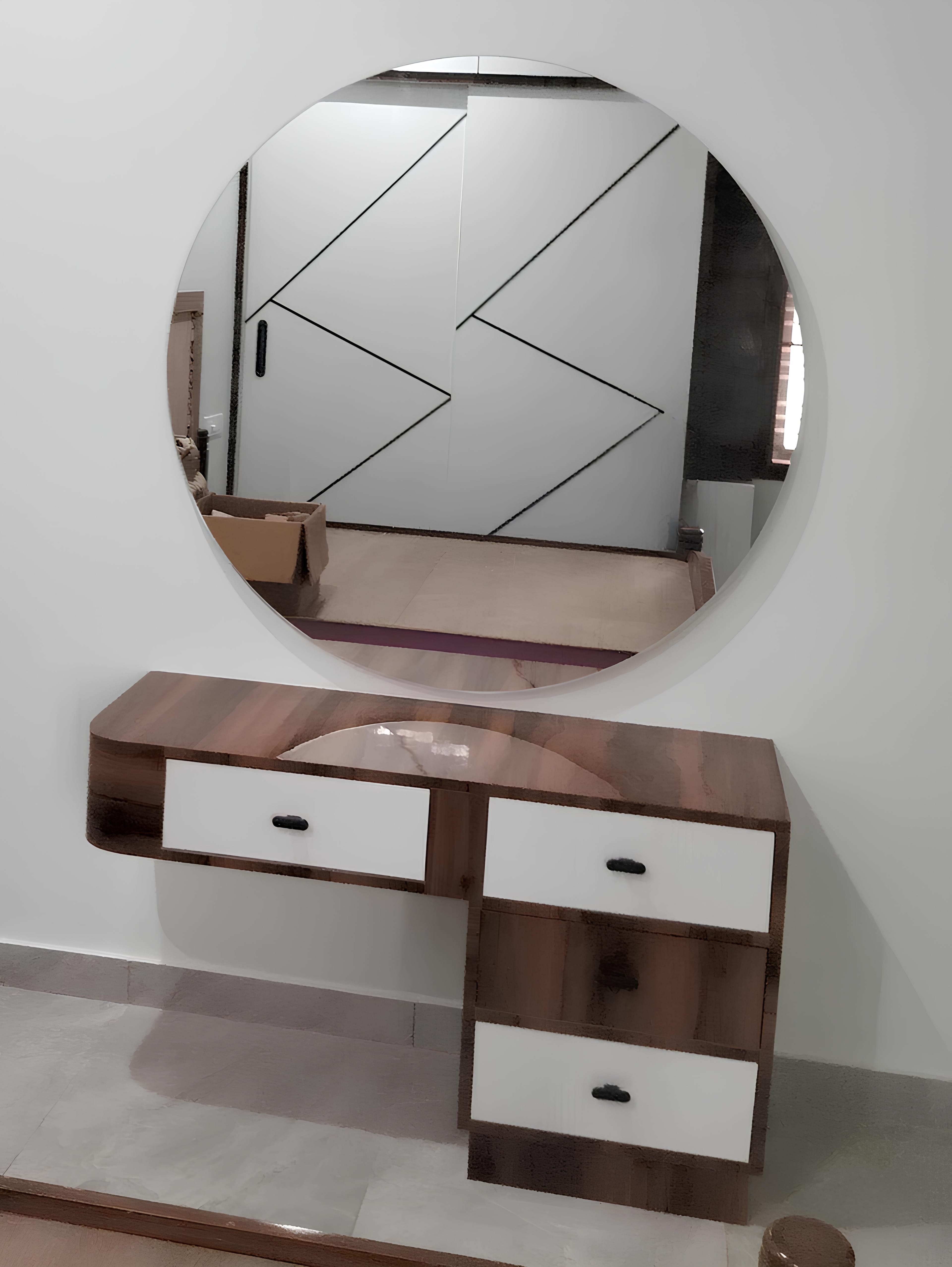 Storage cabinets with mirror